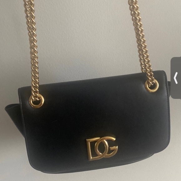Dolce & Gabbana Black Gold Chain Purse One of A Kind - Picture 3 of 7